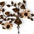 Vintage Italian Gilt Tole Sunflower Wall Sconce, 48.5 In For Sale In Los Angeles - Image 6 of 10