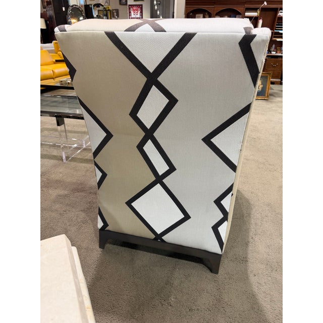 Contemporary Contemporary Zig Zag Striped Armchair For Sale - Image 3 of 4
