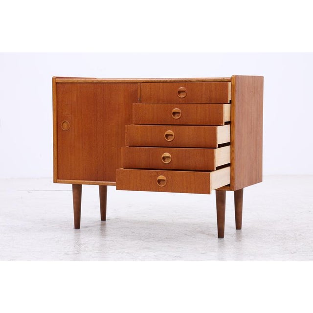 Wood Vintage Danish Teak Chest of Drawers For Sale - Image 7 of 16