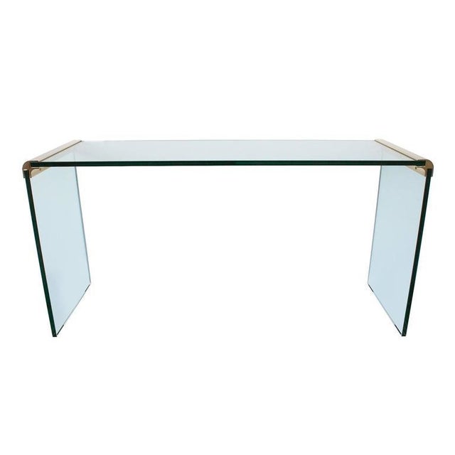 Leon Rosen for Pace Waterfall Console TablePair Available Chairish
