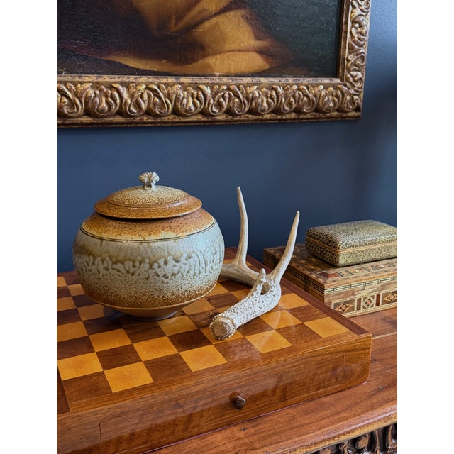 Vintage Studio Pottery Stoneware Urn - Micheal Frasca & Richard Aerni For Sale - Image 13 of 13