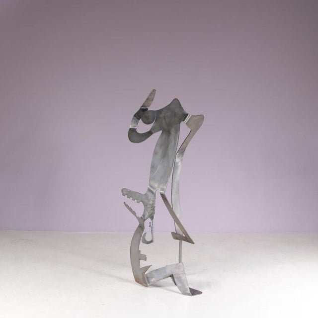 Guido Hafner, Mensch Mit Mensch (Human with Human), 1990s, Metal For Sale - Image 14 of 16