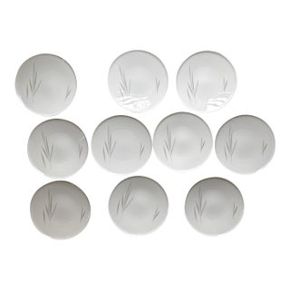 Vintage Heinrich & Co. Bavaria Porcelain Dinner Plates – Grazie Pattern – 9.75 - Set of 10 For Sale