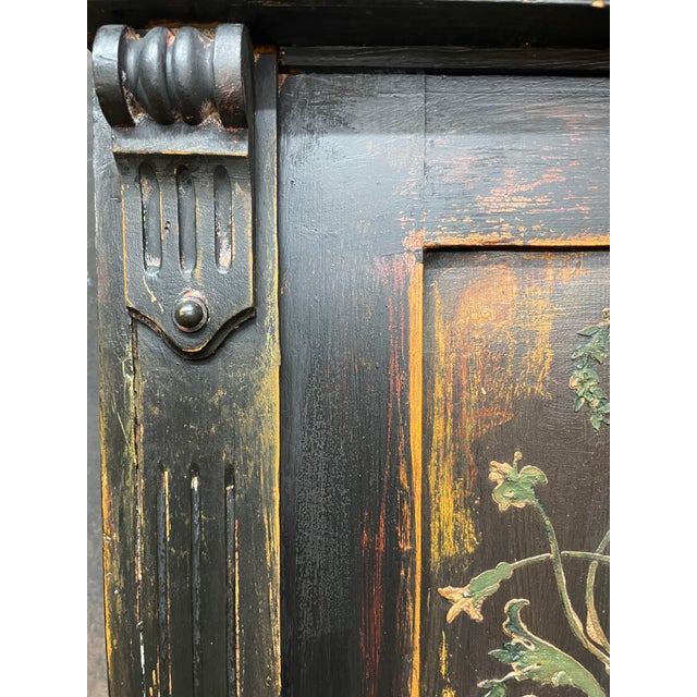 Vintage Painted Pine Wardrobe with Boiserie Panels, 1990s For Sale - Image 3 of 11