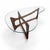 1960s Mid-Century Modern Adrian Pearsall Glass Top Walnut Coffee Table For Sale - Image 5 of 6