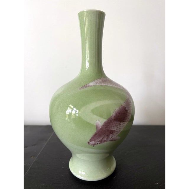 Ceramic Antique Japanese Ceramic Vase Makuzu Kozan Meiji Period For Sale - Image 7 of 13