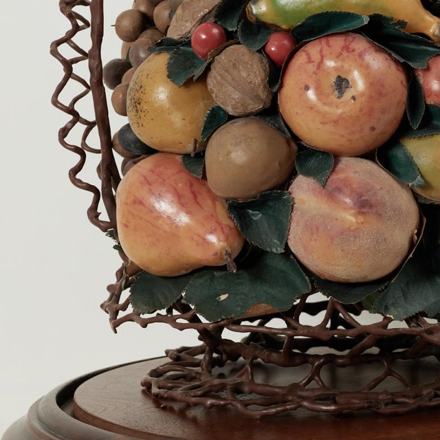 Antique Wax Fruit Collage Under Glass For Sale - Image 15 of 15