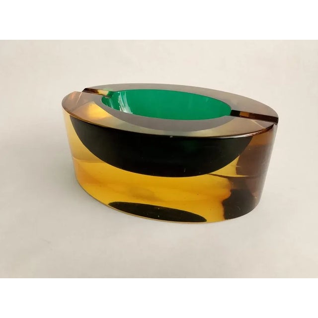 1960s Large Murano Sommerso Glass Ashtray by Seguso, 1960s For Sale - Image 5 of 12