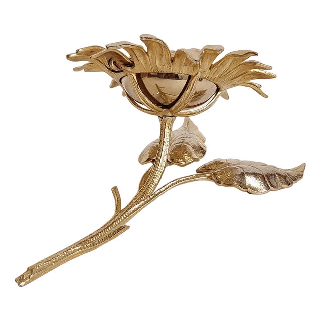 Bronze Sunflower Ashtray, Spain, 1950s-1960s For Sale