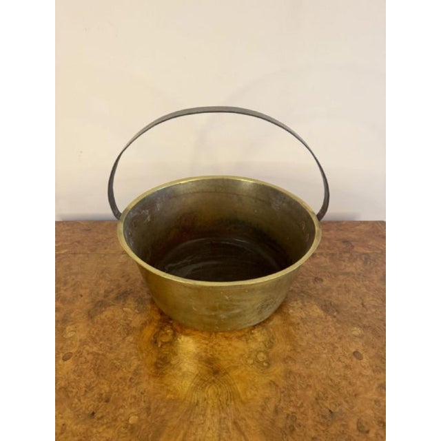 Antique Victorian Brass Jam Pale, 1860 For Sale - Image 3 of 5