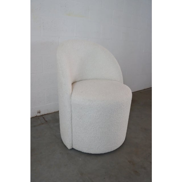 White Bloomingdales Bernhardt Solaria Armchair For Sale - Image 8 of 9