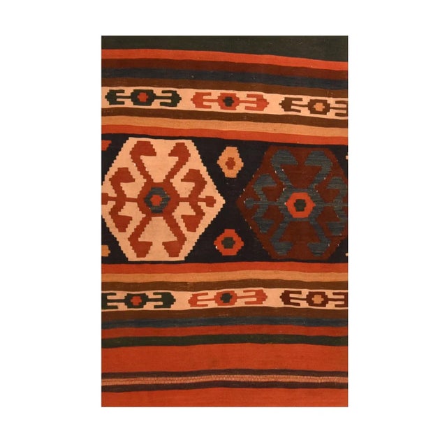 Traditional Antique Kilim Rug 2'8'' x 12'6'' For Sale - Image 3 of 3