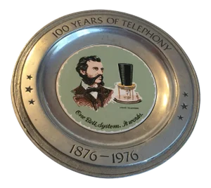 100 Years of Telephony Commemorative Plate