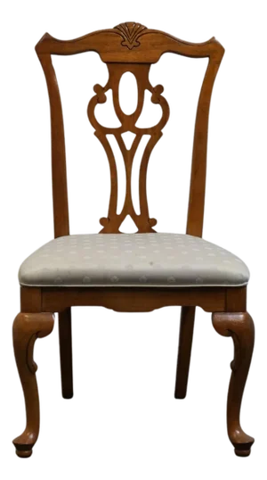 Broyhill Furniture Solid Cherry Traditional Georgian Style Dining Side Chair 7940-87/86