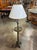 The Vintage French Maison Jansen Green Jappened Floor Lamp is a stylish and elegant lighting piece that exudes a classic...