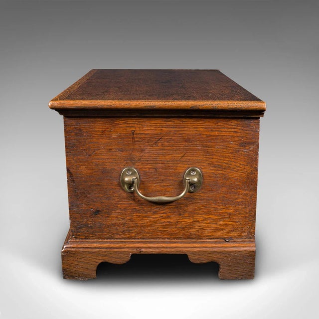 Early 19th Century 1800's Antique Georgian Oak Apprentice Mule Chest For Sale - Image 5 of 11