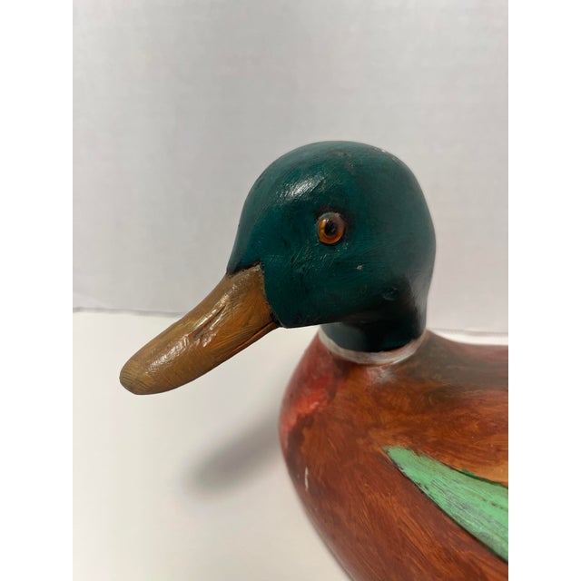 1987 Vintage Duck Decoy by Le Duc Du Ross Hand Painted Signed & Numbered #32 Aprox. dimensions: 10"L x 5"H x 4.5"W Good...