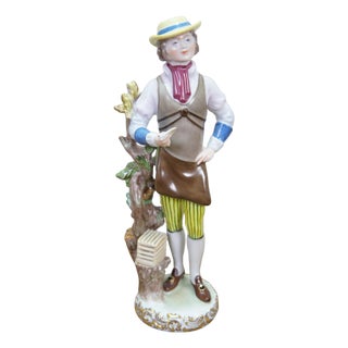 Rare Herend Hungary Porcelain "The Bird Seller" Figurine by Wéninger Lászlóné For Sale