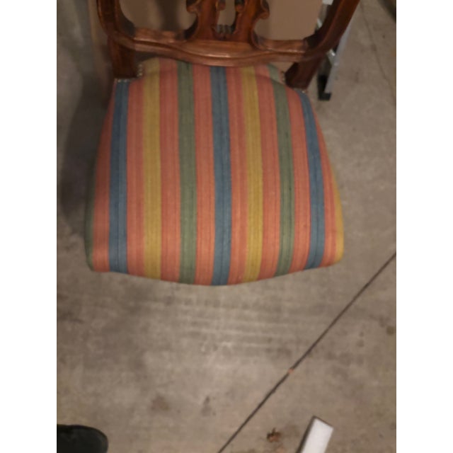 1920s Antique French Country Louis XV Style Oak Dining Chairs For Sale - Image 5 of 7