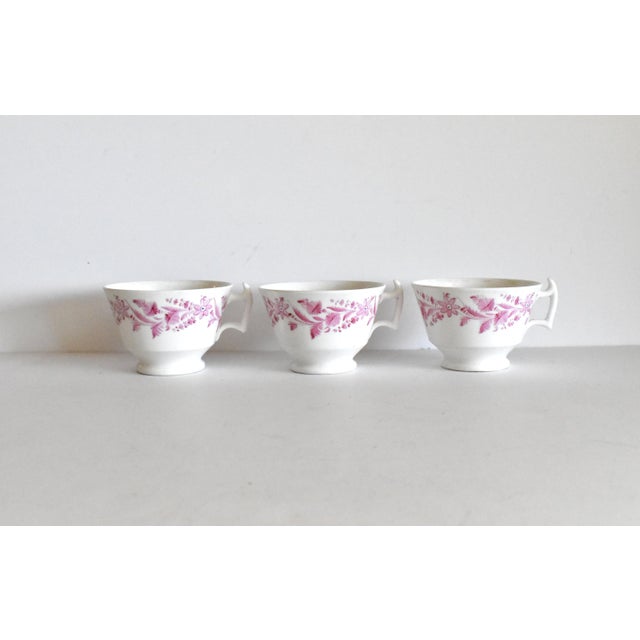 Collection of Georgian Famille Rose Tea Cups - Set of 6 For Sale In San Francisco - Image 6 of 13