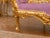Rose Late 20c Artisan Louis XVI Gold Rose Beech Settee For Sale - Image 8 of 9