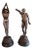 The Diving Lesson - a Pair of Early 1900s White-Metal Figures For Sale