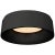 Barbara Barry for Visual Comfort Signature Halo Small Flush Mount in Matte Black For Sale