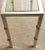 Mid 20th Century Italian 1970s Chrome & Glass Console With Brass Faux Bamboo Mounts For Sale - Image 5 of 7