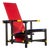 Red and Blue Chair by Gerrit Rietveld for Cassina, 1890s For Sale