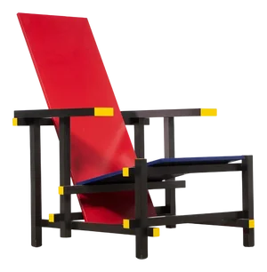 Red and Blue Chair by Gerrit Rietveld for Cassina, 1890s