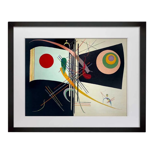 Wassily Kandinsky Double Lithograph, Maeght Editeur Paris 1969, Limited Edition Abstract Wall Art, Custom Framed For Sale