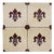 Late 19th Century Fleur De Lis Set of Four Large Tiles, Portuguese For Sale