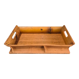 Vintage Tropical Bamboo & Split Reed Serving Tray