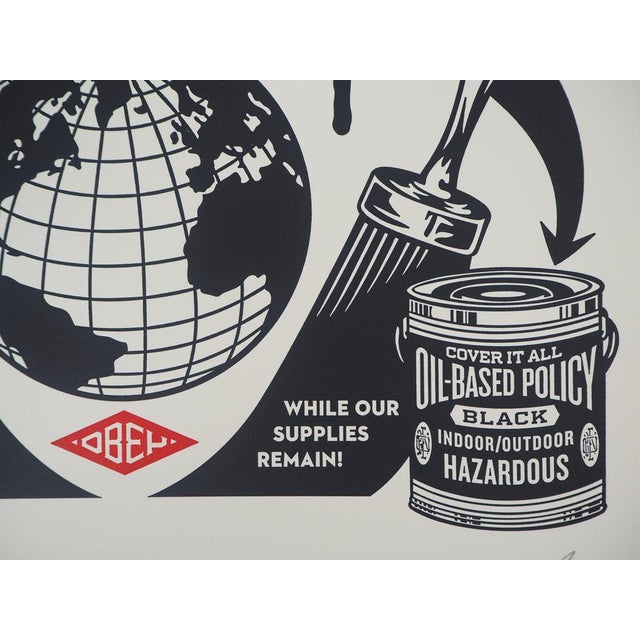 Shepard Fairey, Paint it Black, Lithograph For Sale - Image 5 of 8