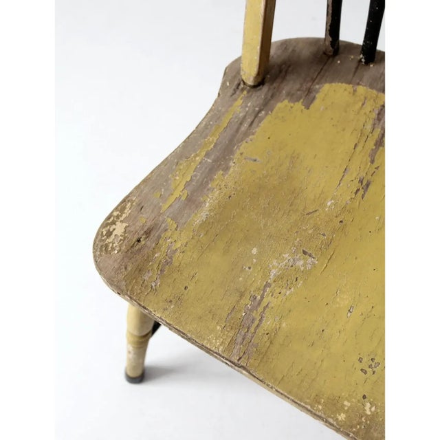 Antique Painted Windsor Splat Back Chair For Sale - Image 12 of 12