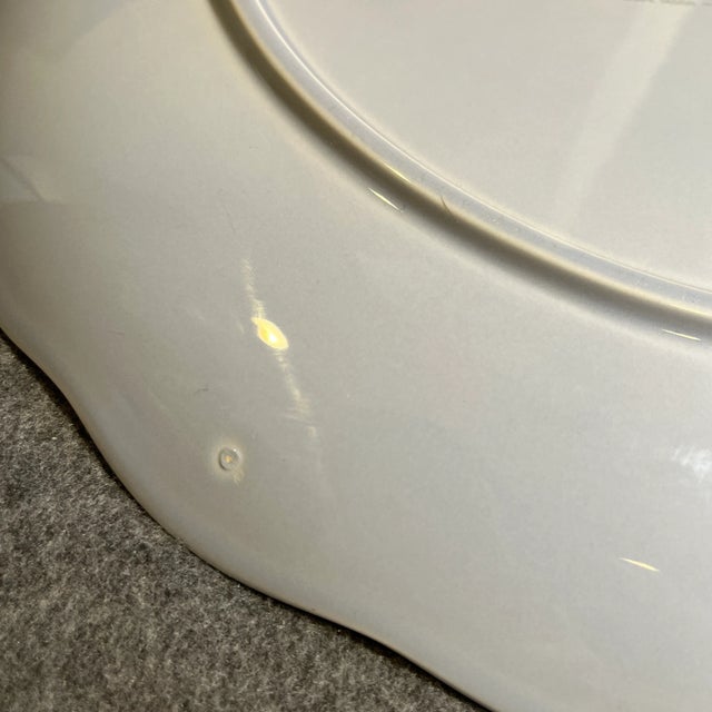 Ceramic 1980s Cornflower Blue Chop Plate Round Platter by Mikasa For Sale - Image 7 of 10