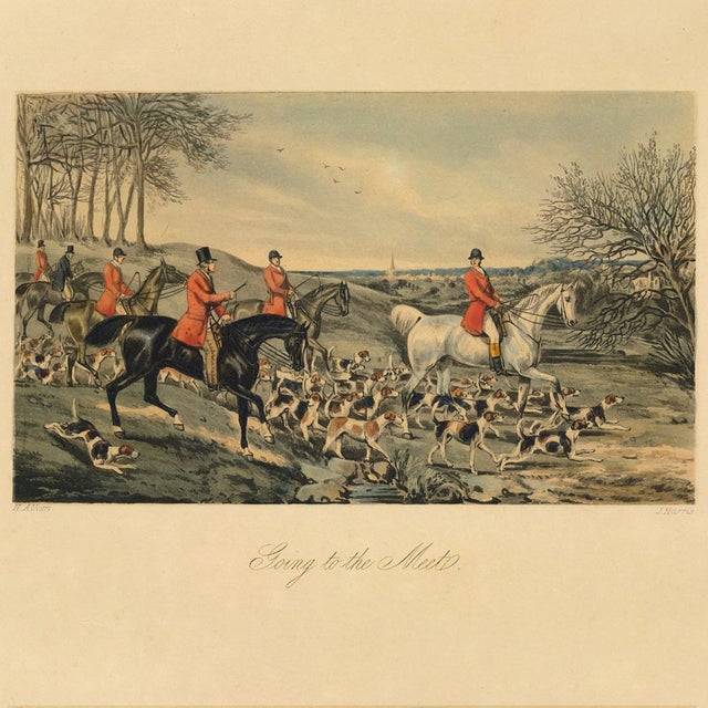 English Framed Fox Hunt Print, Fore's Sporting Scraps For Sale - Image 3 of 6