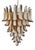 Vintage Italian Murano Chandelier with Caramel Glass Petals in the style of Mazzega, 1990 For Sale