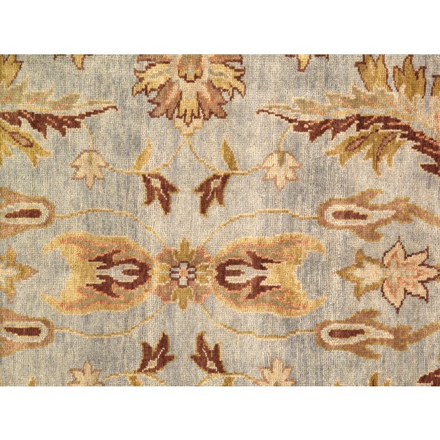 Pasargad DC Light Blue Tabriz Rug For Sale - Image 4 of 4