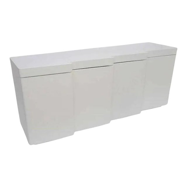 Lacquered Sculptural Credenza Sideboard Server For Sale