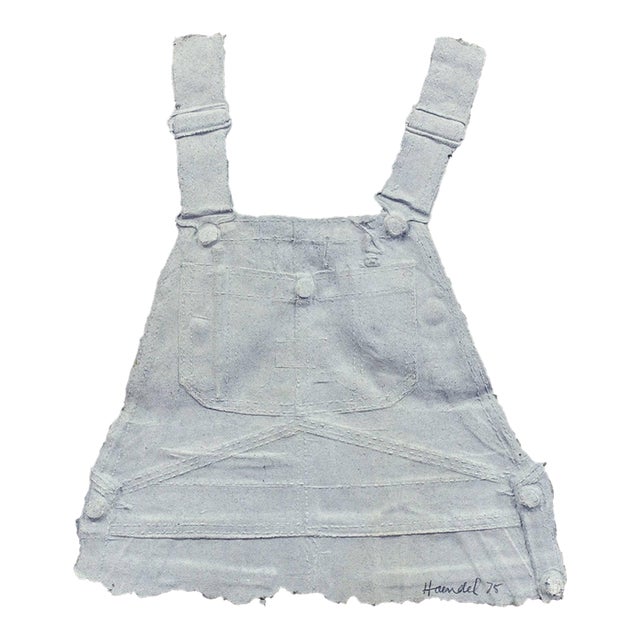 William Haendel, Bill Haendel Americana Cast Paper Relief Sculpture Overalls For Sale