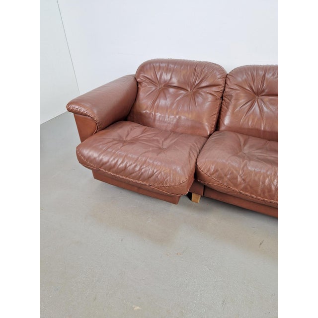DS101 Two-Seater Sofa in Leather from de Sede, 1970s For Sale - Image 16 of 17