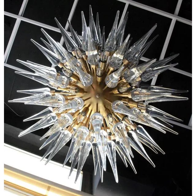 Huge Atomic Sputnik Chandelier in the Style of Stilnovo For Sale - Image 3 of 6