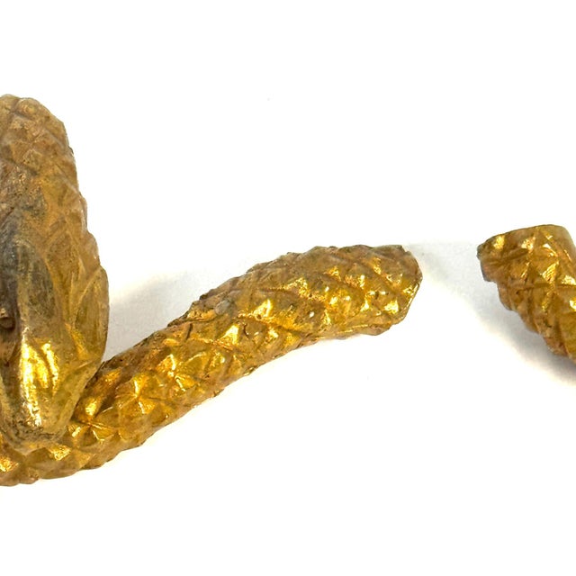 French Art Deco Ormolu Serpent Handle, Stamped LT / 2, circa 1925–1935 For Sale - Image 13 of 18