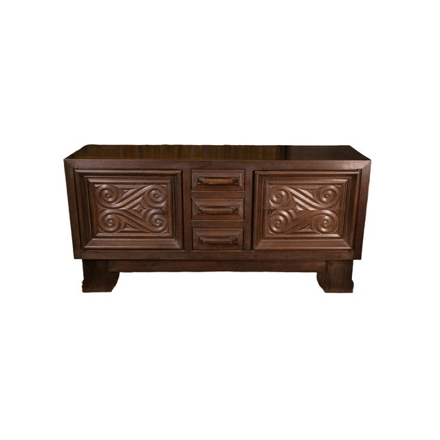 Oak Sideboard by André Le Picard, 1950s For Sale - Image 10 of 10