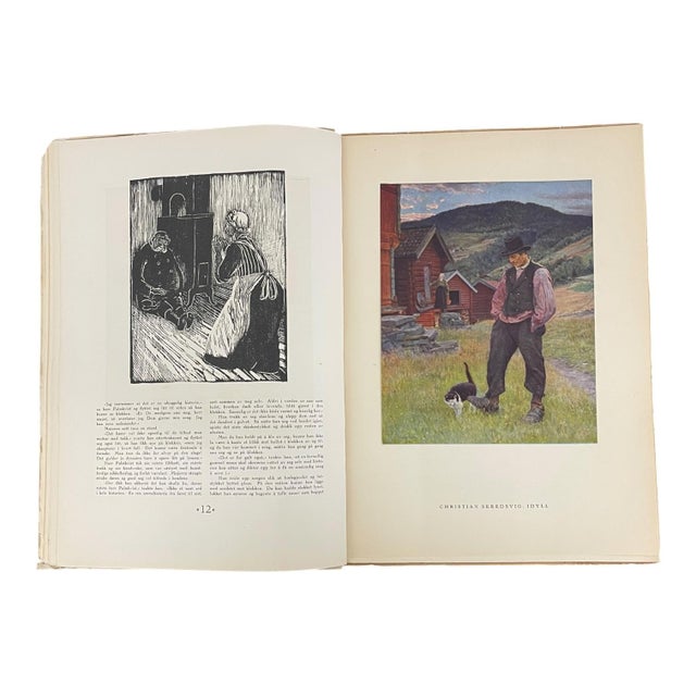 1949 "Julehelg" Norwegian Christmas Annual Illustrated Holiday Book. For Sale - Image 4 of 10