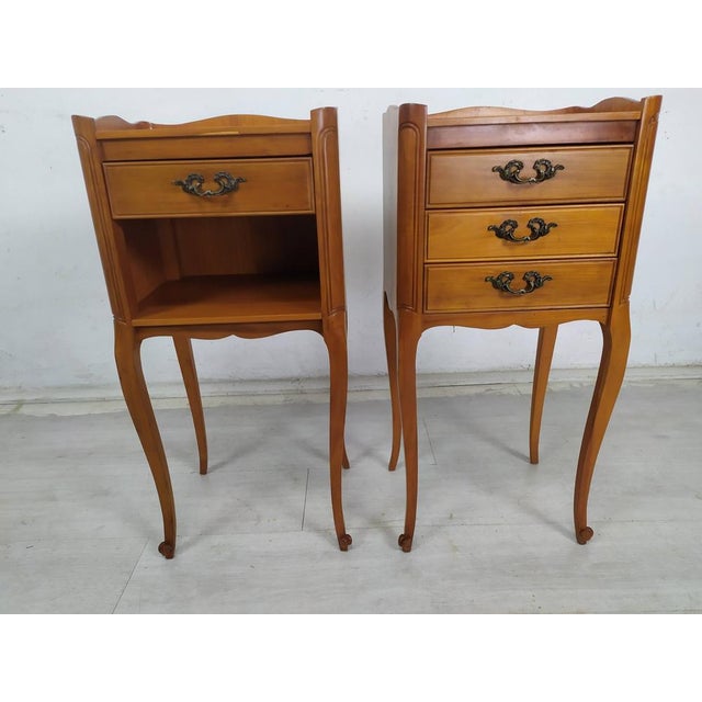 Louis XV Nightstands, 1970s, Set of 2 For Sale - Image 18 of 18