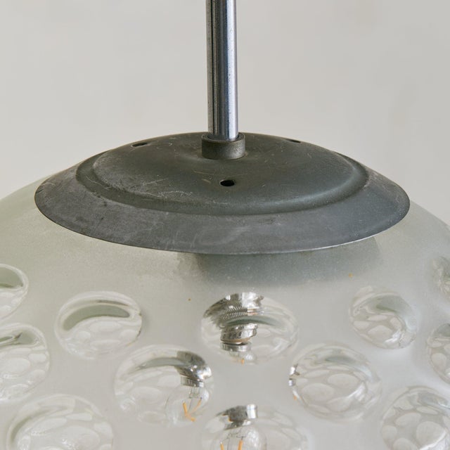 Italian Murano Satin Glass Pendant Light Attributed to Carlo Scarpa, 1935 For Sale In Chicago - Image 6 of 6