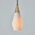 Mid-Century Modern 1960s Opaline Glass and Brass Geometric Pendant Lamp Attributed to Mauri Almari For Sale - Image 3 of 11