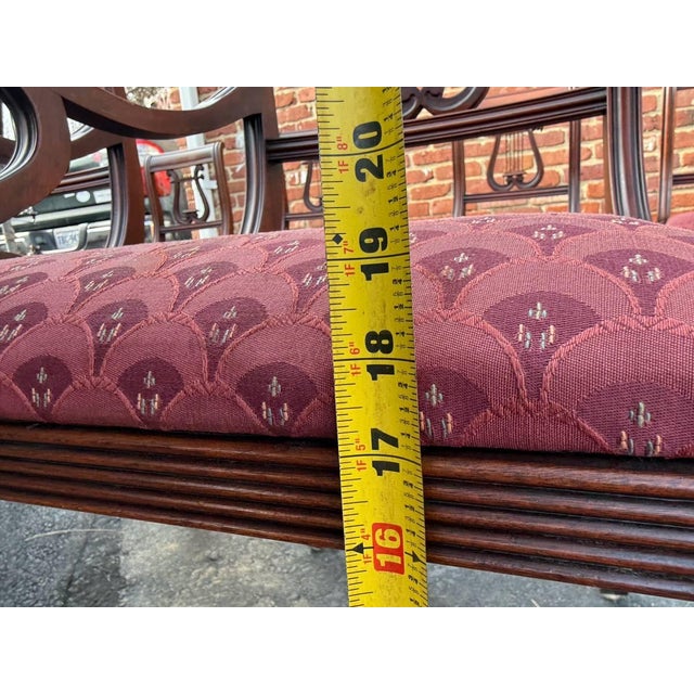 Vintage Regency Duncan Phyfe Style Harp Back Lyre Back Dining Chairs by Hathaway's For Sale - Image 15 of 18